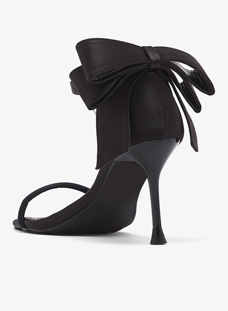 GLAMOROUS Bow Detail Heeled Sandals - Image 3
